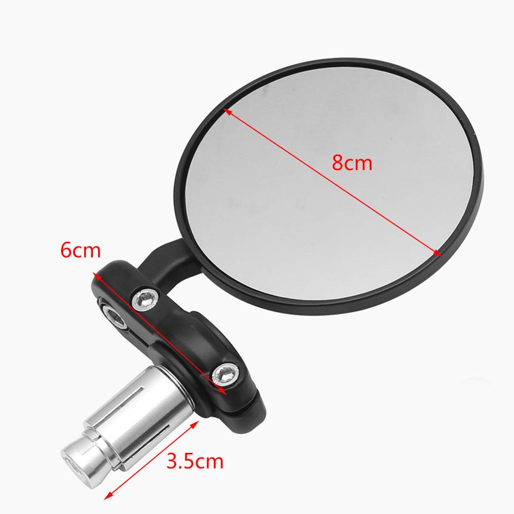 2pcs Motorcycle Mirror Round B - Mirror Handlebar Convex recension och pris