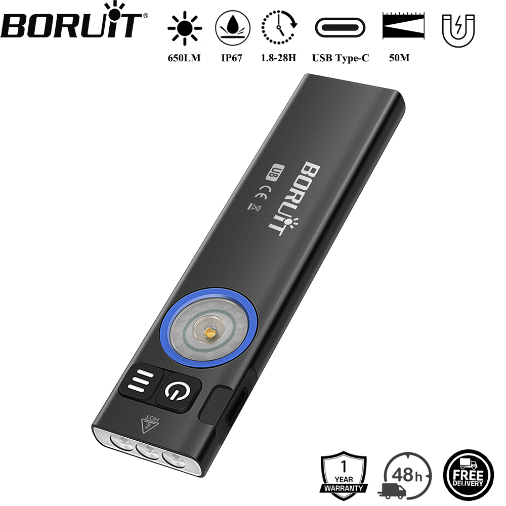 BORUiT U8 650LM EDC LED Flashl - Cycling To Work recension och pris