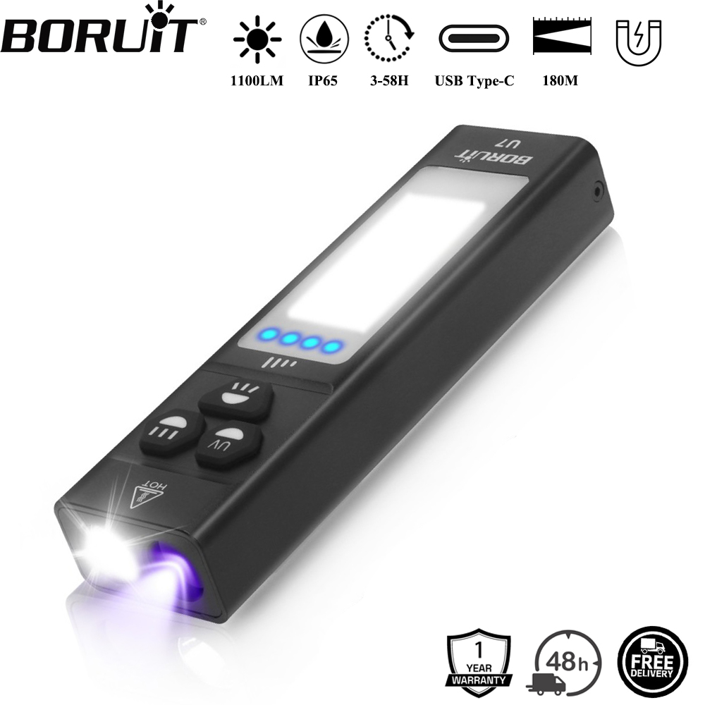 BORUiT U7 UV LED EDC Flashligh - Cycling To Work recension och pris