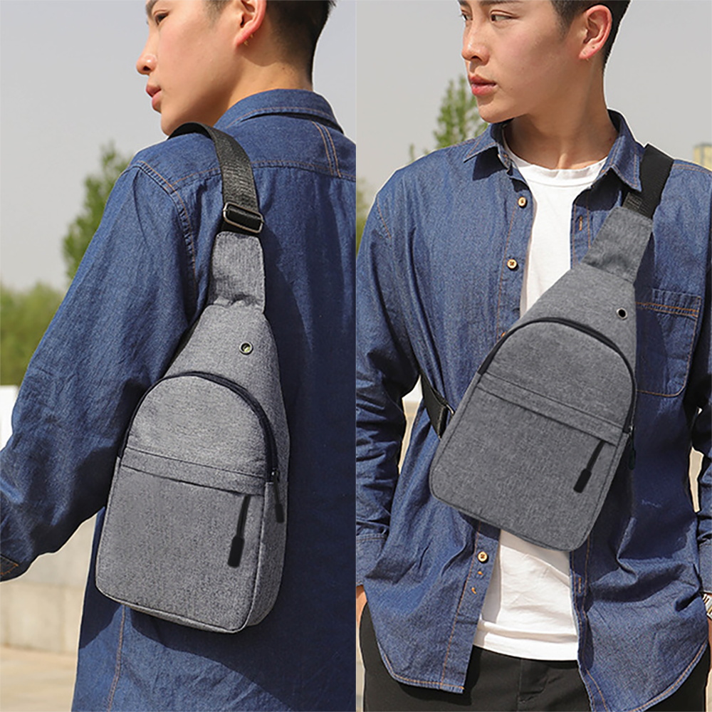 Single Shoulder Men Chest Bags - Cycling To Work recension och pris