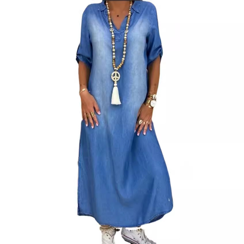 Loose Women's Denim Dress Wash - Cycling Commute Outfit recension och pris