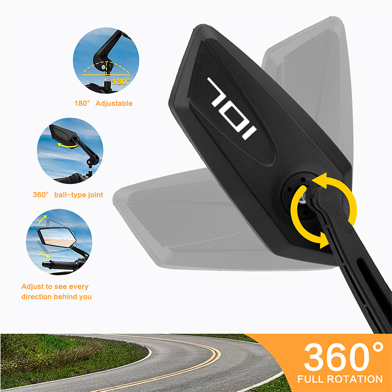 Motorcycle Handlebar Mirror Fo - Mirror Handlebar Convex recension och pris