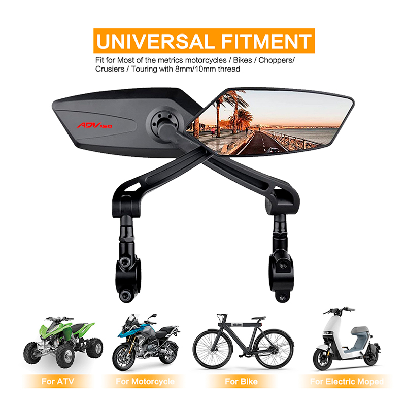 Motorcycle Handlebar Mirror Fo - Mirror Handlebar Convex recension och pris